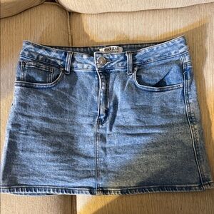 Wax Jean Light Blue Denim Skirt